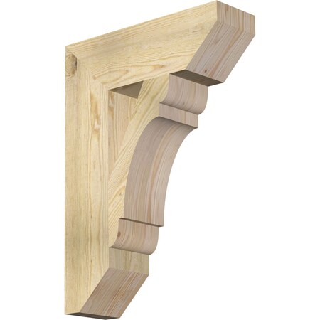 Ekena Millwork Olympic Slat Rough Sawn Bracket, Douglas Fir, 6"W x 20"D x 28"H BKT06X20X28OLY06RDF